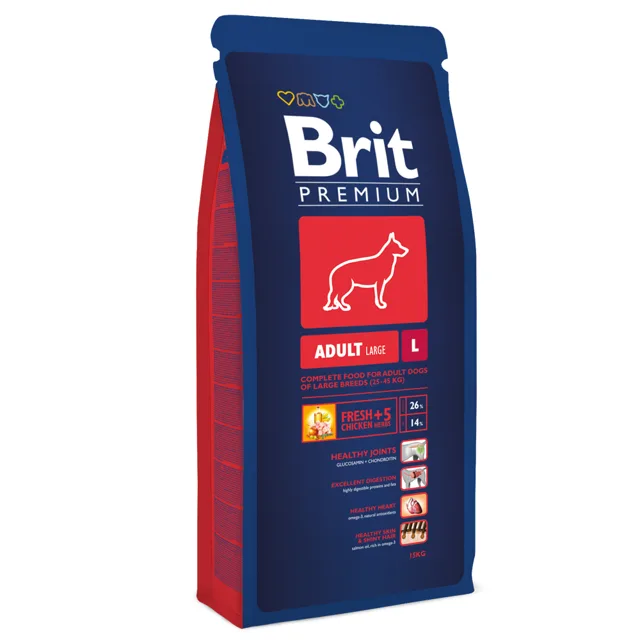 Brit Premium by Nature Adult Large Breed Chicken - Výhodné balení: 2 x 15 kg