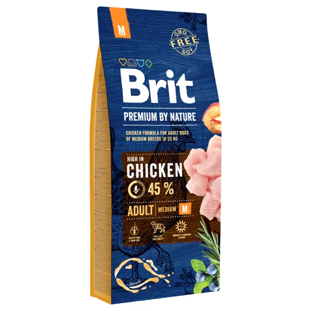 Brit Premium by Nature Adult Medium Breed Chicken - 3 kg