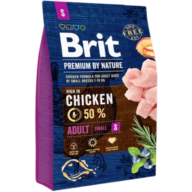 Brit Premium by Nature Adult S 3 kg | Granule pro psy | P57006
