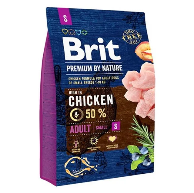 BRIT Premium by Nature Adult S granule pro psy, Hmotnost balení: 8 kg
