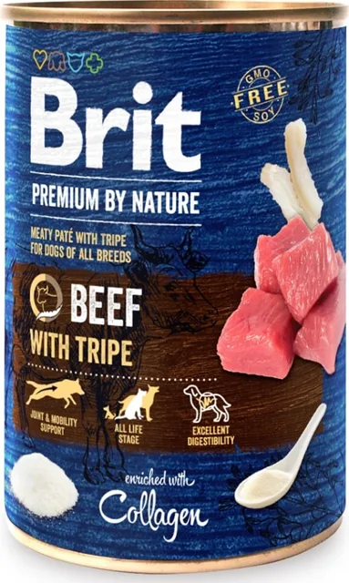 BRIT Premium by Nature Beef and tripes 400 g hovězí a vnitřnosti přírodní krmivo pro psy