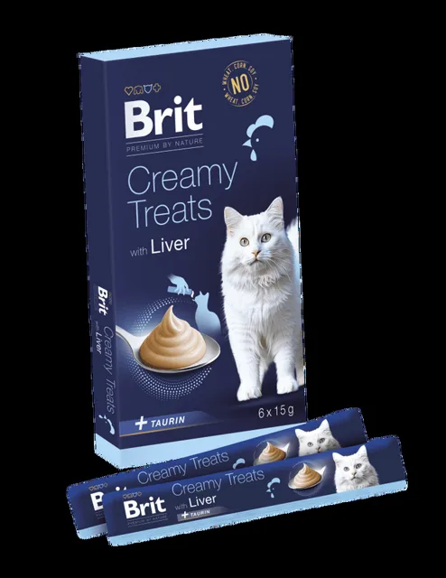 Brit Premium by Nature Cat Creamy Treats with Liver 6 x 15 g