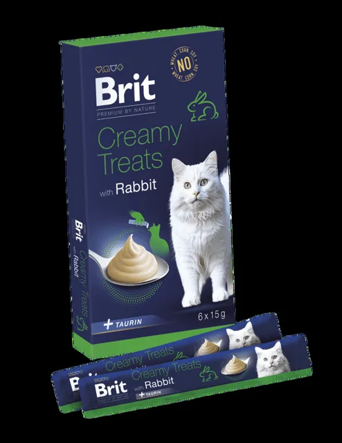 Brit Premium by Nature Cat Creamy Treats with Rabbit 6 x 15 g