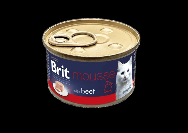 Brit Premium by Nature Cat Mousse with Beef 85 g