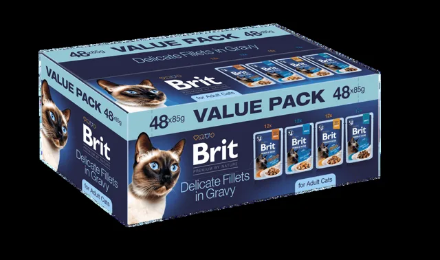 Brit Premium by Nature Cat Pouches Value Pack 48 pcs