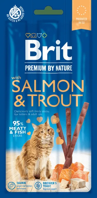 Brit Premium by Nature Cat Sticks with Salmon & Trout 15 g