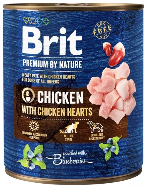 BRIT Premium by Nature Chicken&amp;Hearts 800g kuře a srdíčka