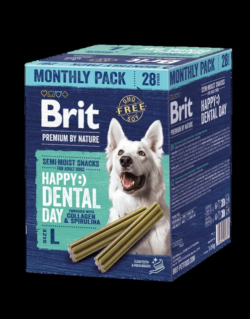Brit Premium by Nature Dog Dental Snacks L, 28 pcs