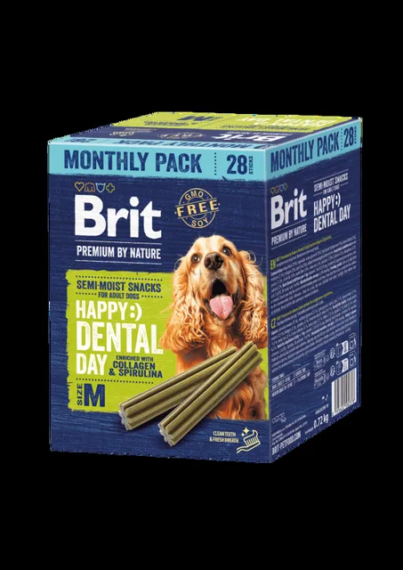 Brit Premium by Nature Dog Dental Snacks M, 28 pcs