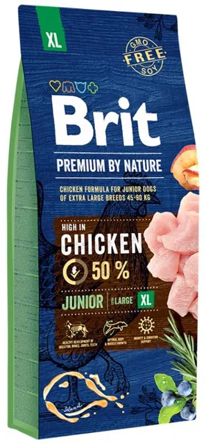 Brit Premium By Nature Dog Junior XL Chicken - 15kg