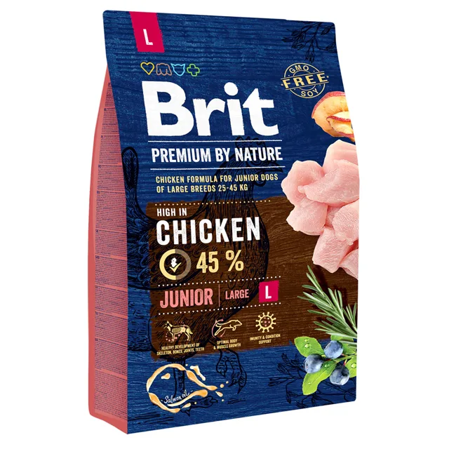 Brit Premium by Nature Junior Large Breed kuřecí - 15 kg