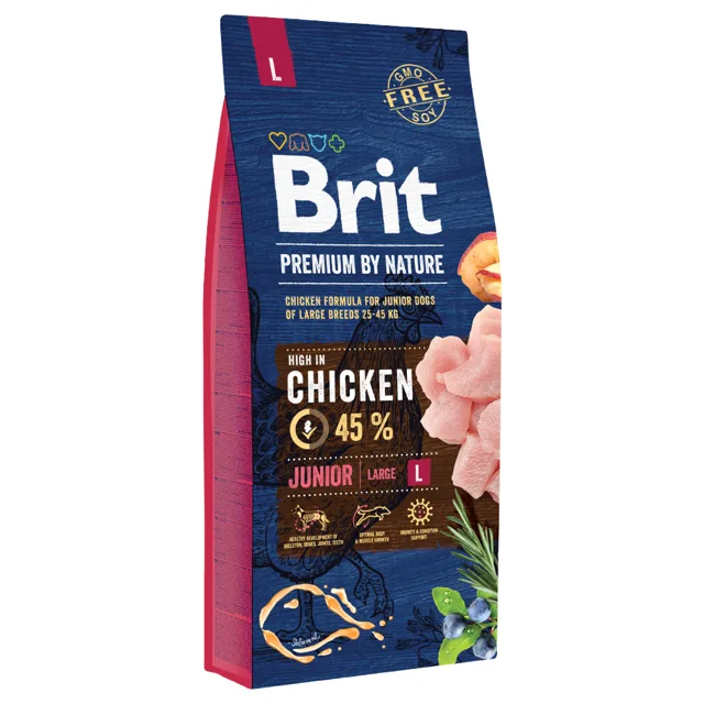 Brit Premium by Nature Junior Large Breed kuřecí - 3 kg