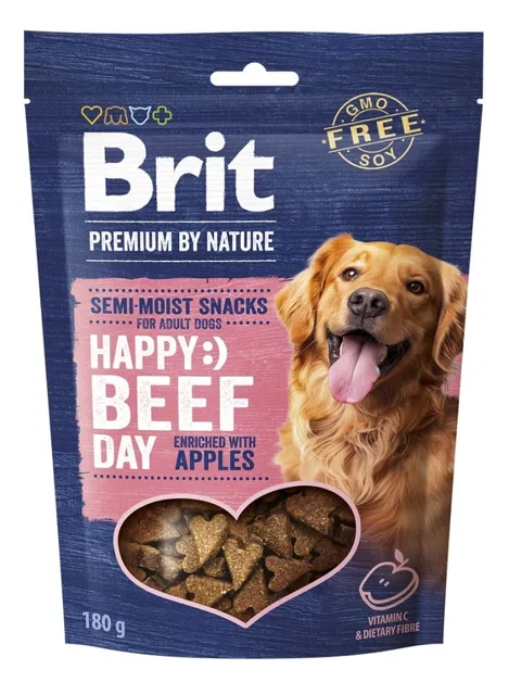 BRIT Premium by Nature Semi-moist Snack Beef and Apples 180g poloměkká pochoutka pro psy s hovězím masem a jablky