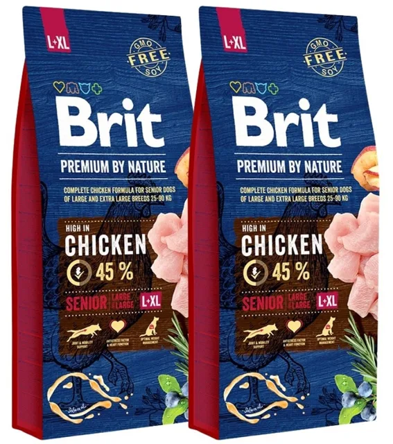 BRIT Premium By Nature Senior Large Extra Large L+XL 2 x 15 kg
