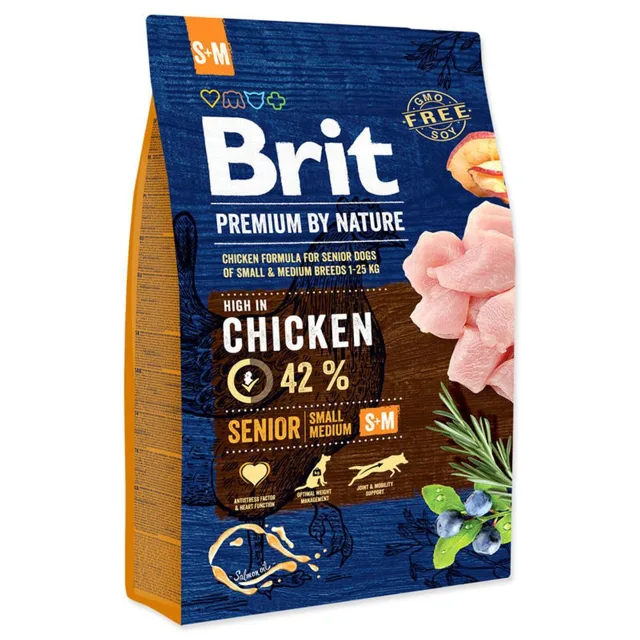 Brit Premium by Nature Senior S+M 3 kg | P56992