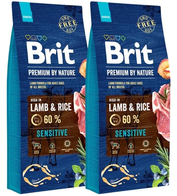 BRIT Premium By Nature Sensitive Lamb  2 x 15 kg