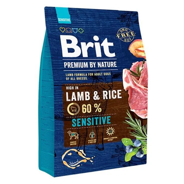 BRIT Premium by Nature Sensitive Lamb granule pro psy, Hmotnost balení: 15 kg