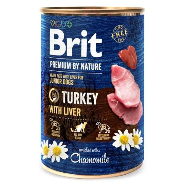 BRIT Premium by Nature Turkey & Liver konzerva pro psy, Hmotnost balení: 800 g