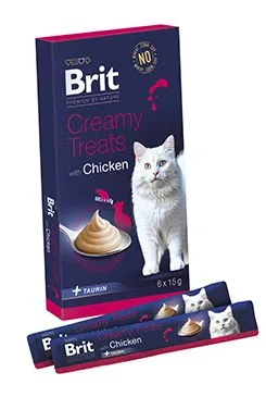 Brit Premium Cat By Nature Creamy Treats Chicken 6x15g