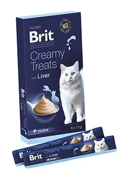 Brit Premium Cat By Nature Creamy Treats Liver 6x15g