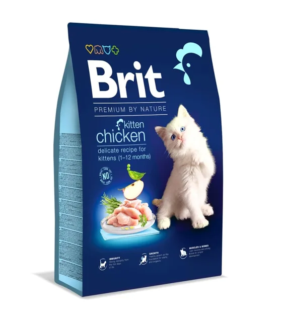 BRIT Premium Cat by Nature Kitten Chicken 800 g