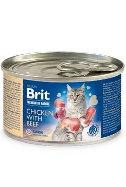 Brit Premium Cat By Nature Konzerva Chicken&beef 200g