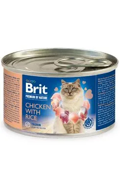 Brit Premium Cat By Nature Konzerva Chicken&rice 200g