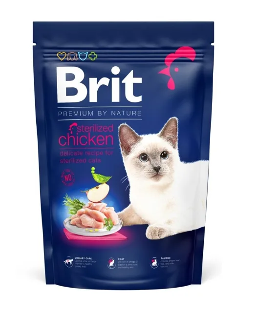 BRIT Premium Cat by Nature Sterilized Chicken 800 g