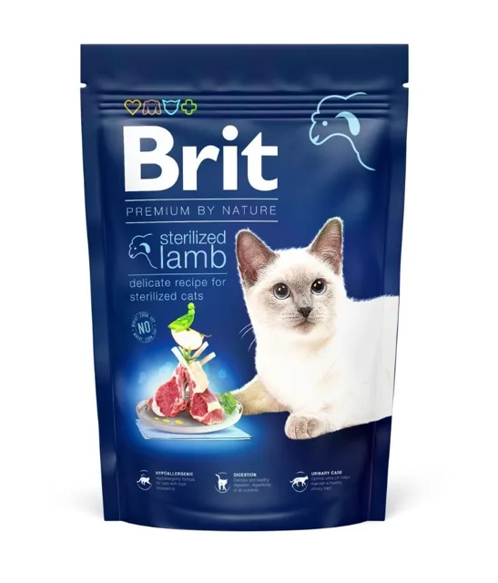 BRIT Premium Cat by Nature Sterilized Lamb 300 g