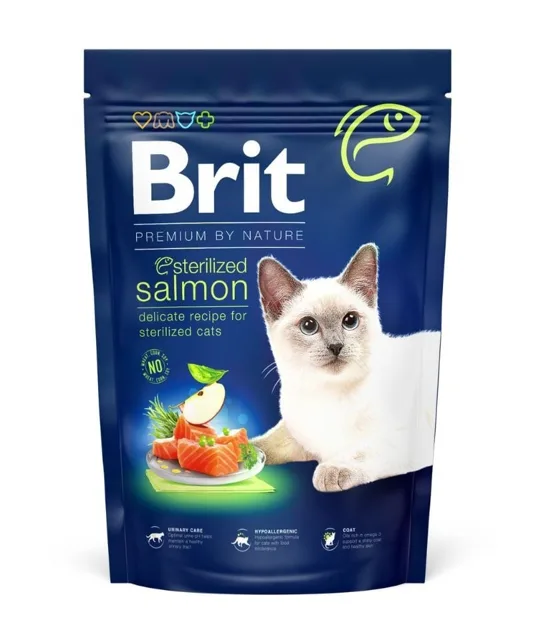 BRIT Premium Cat by Nature Sterilized Salmon 300 g