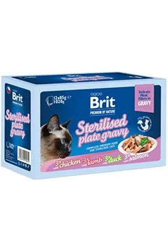Brit Premium Cat D Fillets Gravy Famplate Steril.1020g