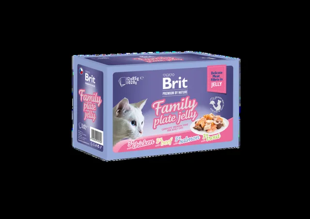 Brit Premium Cat Delicate Fillets in Jelly Family Plate (12 x 85 g) 1,02 kg