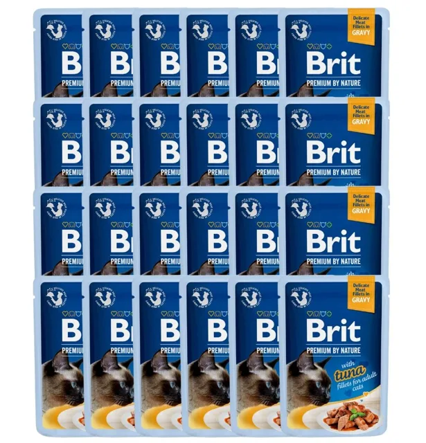 BRIT Premium Cat Fillets in Gravy kapsička s tuňákem v omáčce pro kočky 24 x 85g