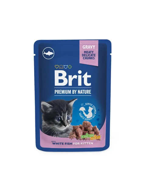 Brit Premium Cat Kapsa Kitten White Fish - 100g