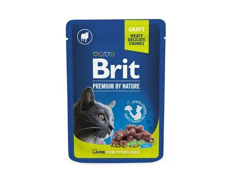 Brit Premium Cat Lamb for Sterilised in Gravy - 100g