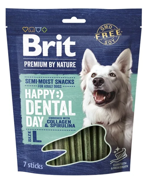 BRIT Premium Dog Dental Semi-moist Snack L 250 g dentální pamlsek pro střední a velké psy