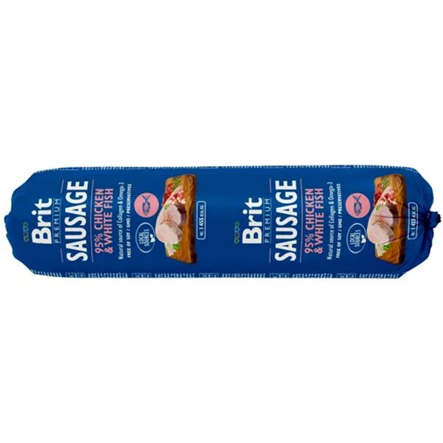 BRIT Premium Sausage Chicken & White Fish salám pro psy 800 g