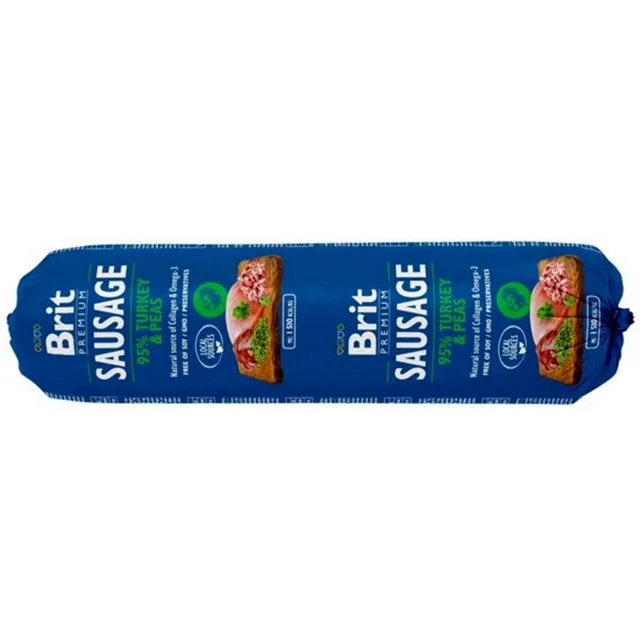 BRIT Premium Sausage Turkey & Pea salám pro psy 800 g