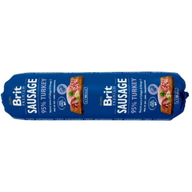 BRIT Premium Sausage Turkey salám pro psy 800 g
