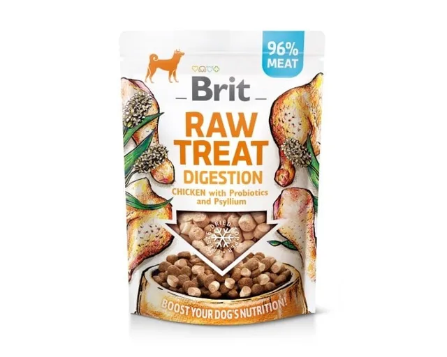 BRIT Raw Treat Freeze Dried Digestion 40 g mrazem sušená kuřecí pochoutka s probiotiky pro psy