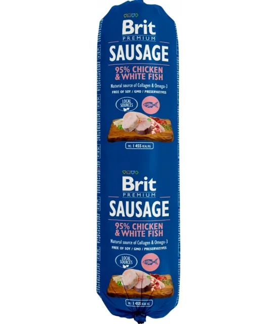 BRIT Sausage Chicken &amp; White Fish 800 g