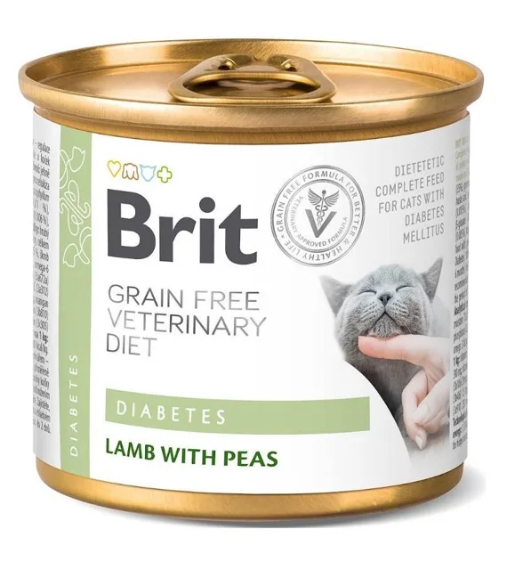 BRIT Veterinary Diet Diabetes Lamb&amp;Pea 200 g