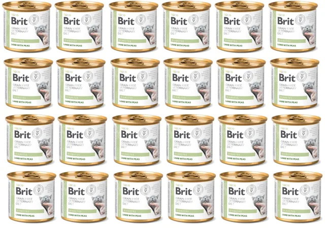 BRIT Veterinary Diet Diabetes Lamb&amp;Pea 24x200 g