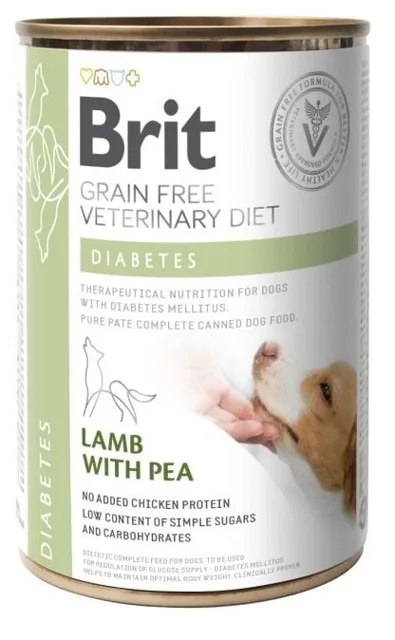 BRIT Veterinary Diet Diabetes Lamb&amp;Pea 400g