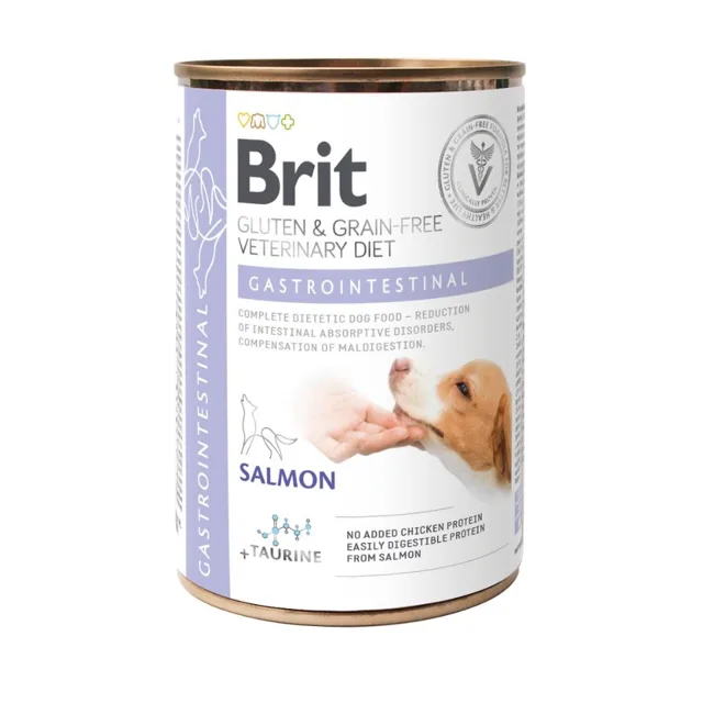 BRIT Veterinary Diet Gastrointestinal lososové krmivo pro psy s citlivým trávicím traktem 400 g