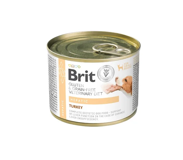 BRIT Veterinary Diet Grain Free Hepatic 200 g krůta s hráškem pro psy se onemocněním jater