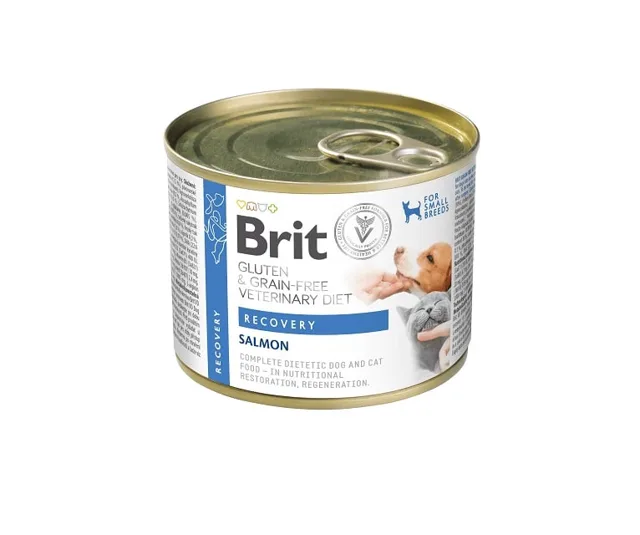 BRIT Veterinary Diet Grain Free Recovery 200 g losos a kuřecí játra pro psy a kočky v období rekonvalescence