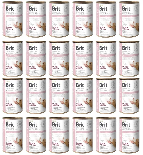 BRIT Veterinary Diet Hypoallergenic Salmon&amp;Pea 24x400 g