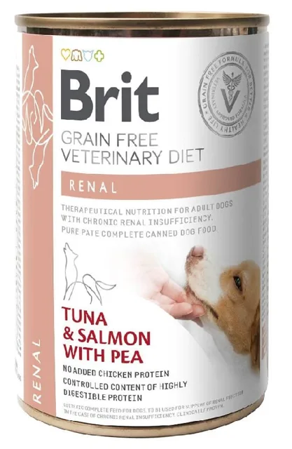 BRIT Veterinary Diet Renal Tuna&amp;Salmon&amp;Pea 400 g