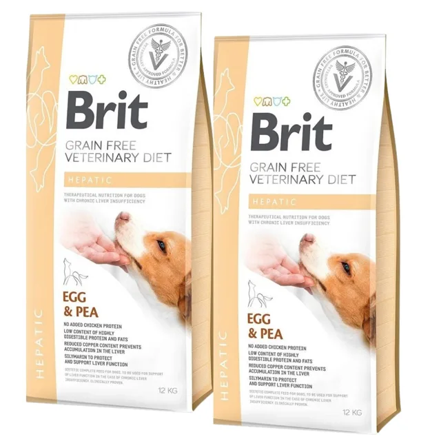 BRIT Veterinary Diets Dog Hepatic 2x12 kg
